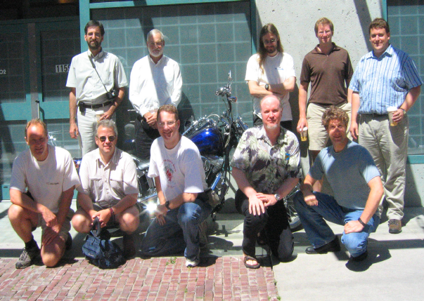 TAG, posing in front of same motorbike as in Sep 2002, in Vancouver