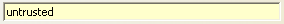 enabled text field containing 'untrusted'
