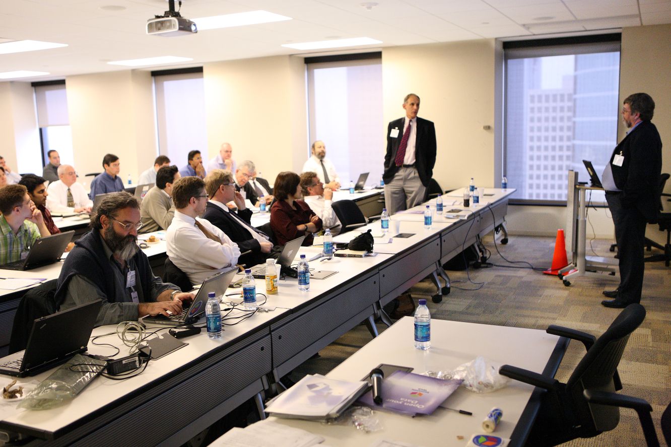 Q and A session after a talk