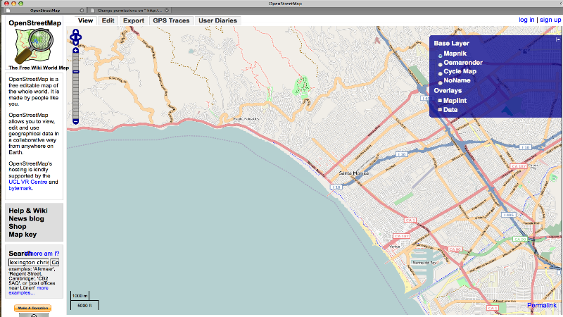 OpenStreetMap.org Car Map