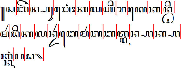 Javanese line break opportunities.