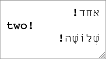 Textarea with dir='auto' showing proper automatic direction detection - Hebrew lines right-aligned, English lines left-aligned, with correct punctuation placement