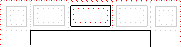 the top center box with margin, border, and padding,
         centered within the page's top margin
