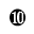 DINGBAT NEGATIVE CIRCLED NUMBER TEN