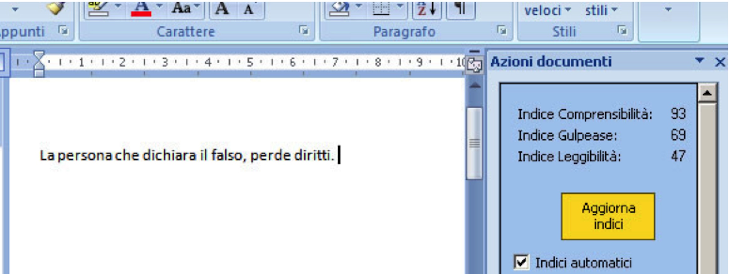 Image showing the simplified text. The Understandability Index and Readability Index are higher than the ones shown in Figure 1