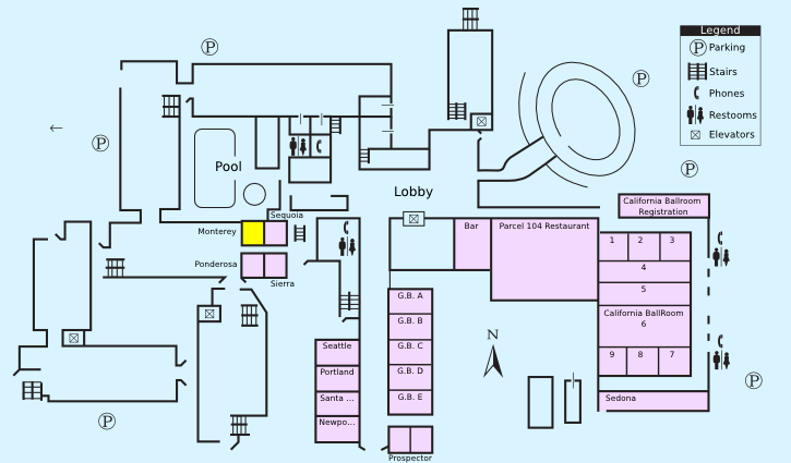 Floor plan with highlight on Monterey