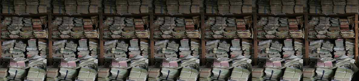 stacks of documents with no organization or consistency