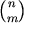 {n \choose m}