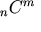 {}_nC^m