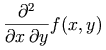 \frac{\partial ^{2}}{\partial x\,\partial y}f(x,y)